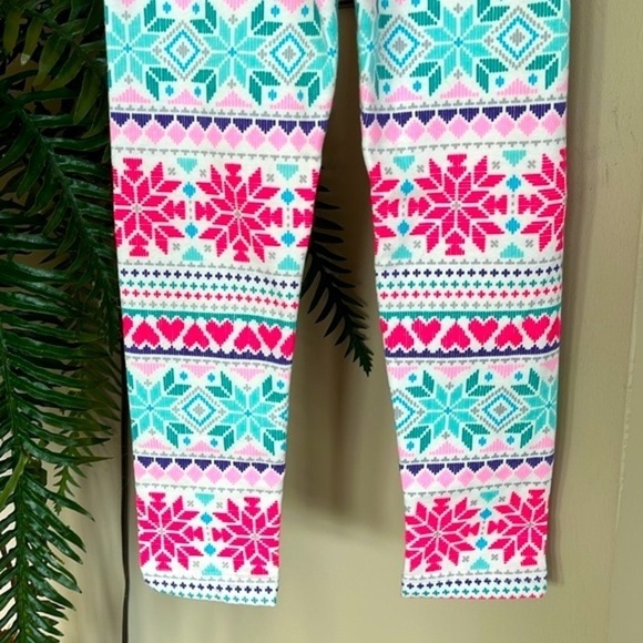 Brand New Carter’s Colorful Snowflakes Hearts Winter Cozy Lining Leggings - Picture 10 of 13